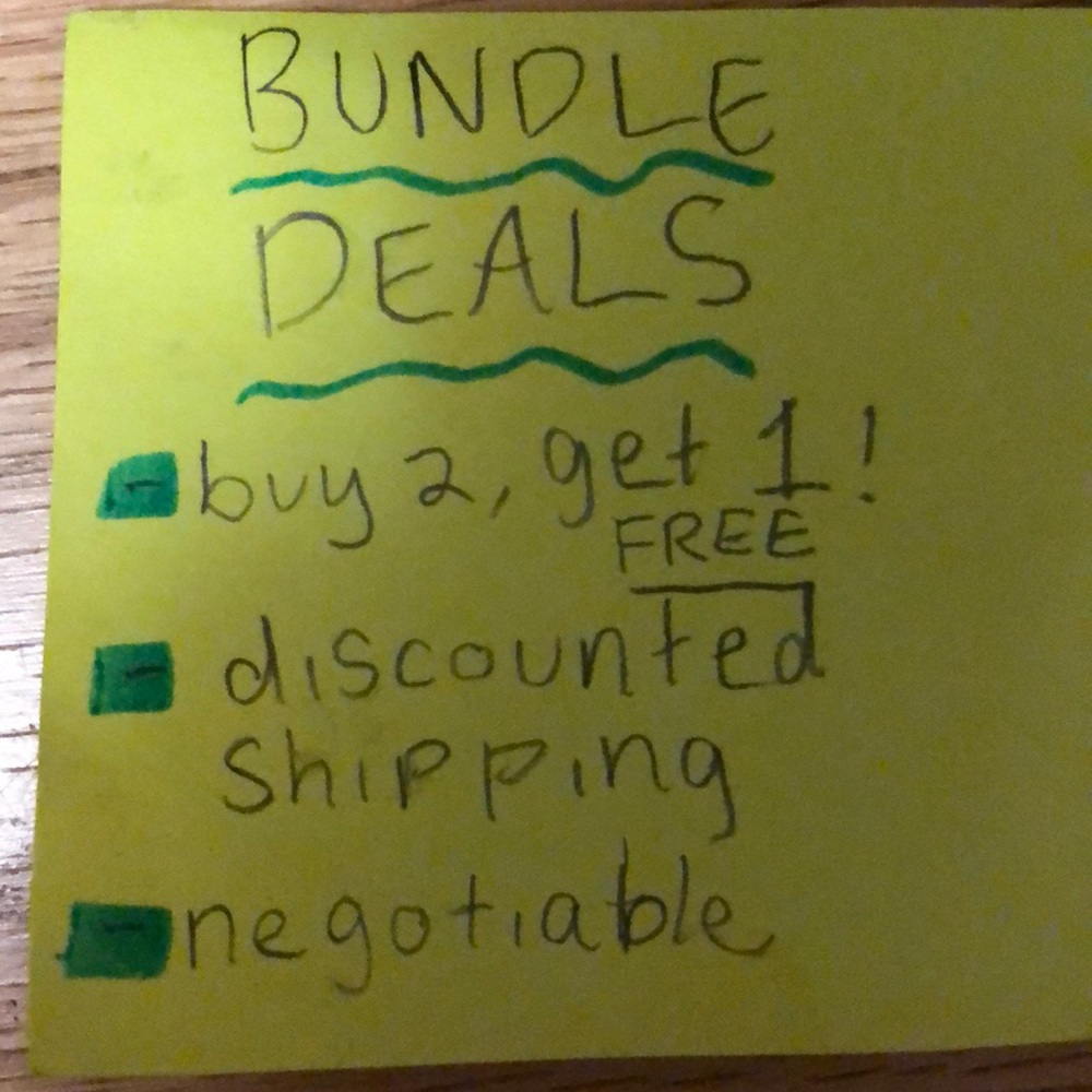 FREE ITEMS- buy a bundle get one free! +MORE